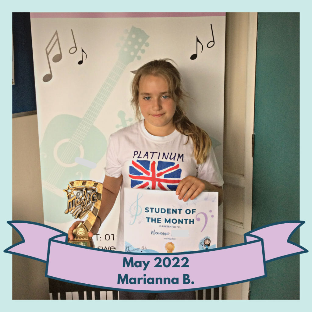 Marianna was our Student of the Month for May 2022